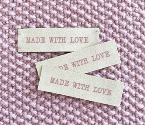 Made with love white suede